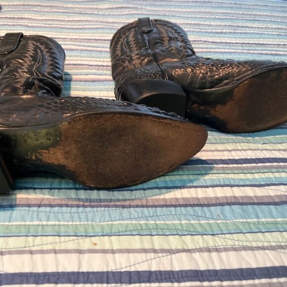 Dan Post Black Alligator Western Boots - Picture 16 of 16